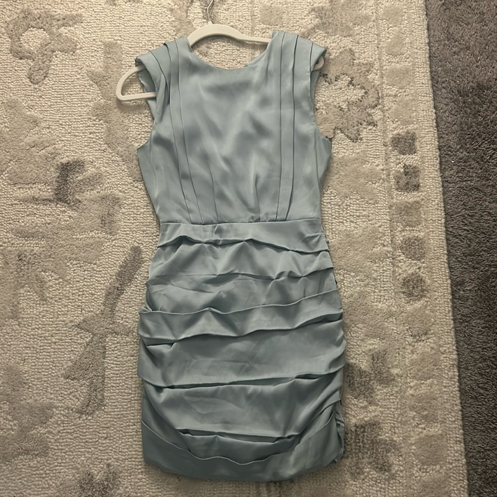 Seafoam green mini dress